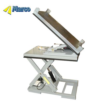Marco Customsized 40 graus inclinação palete Hydraulic Scissor elevador de mesa de armazém guindaste